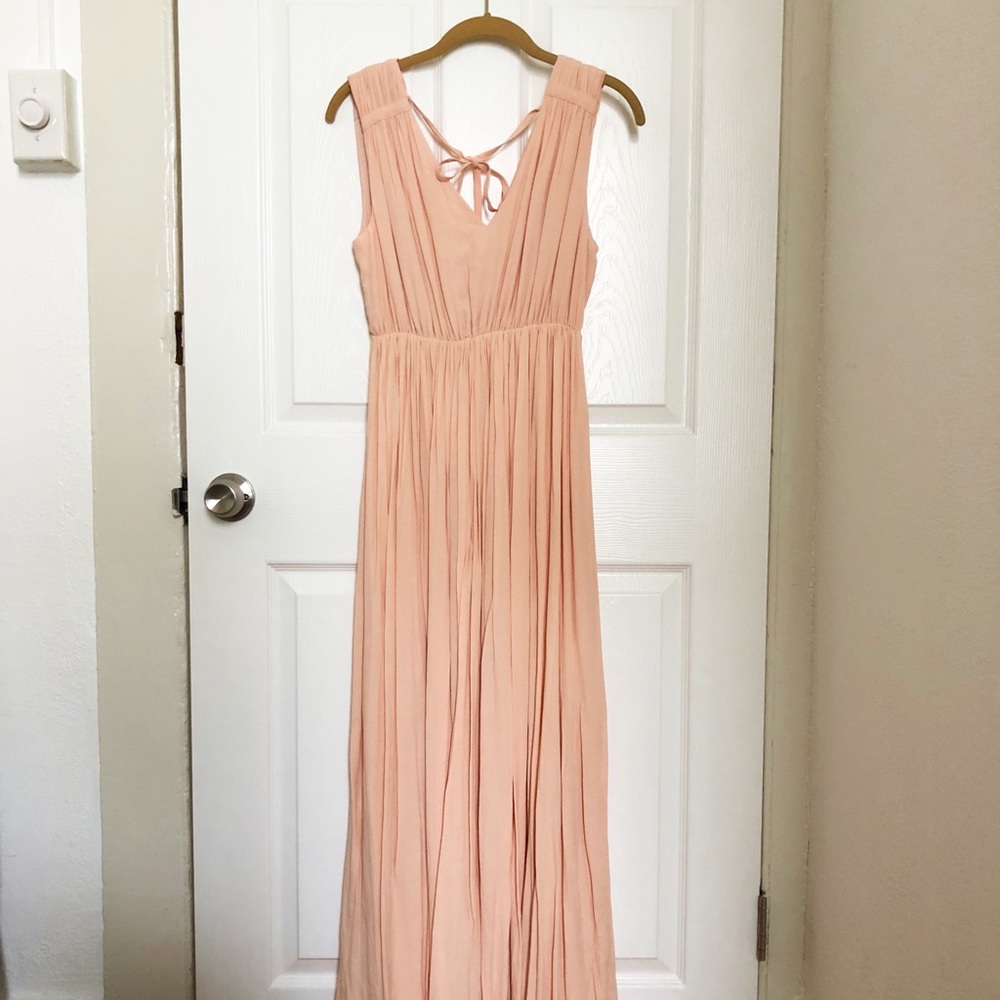 Madewell Magnolia Tie Back Pleated Dress